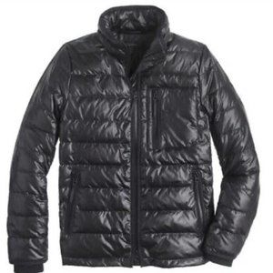 J. Crew lightweight puffer jacket B3903 size small black EUC like new!